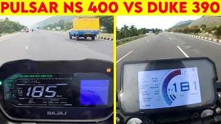 NS 400 VS Duke 390 VS | 0 TO 100 | TOPSPEED