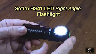 Sofirn HS41 LED Right Angle Flashlight, 9 Modes, IP68 Waterproof, Power Bank REVIEW