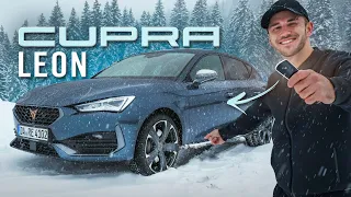 Der neue CUPRA LEON | Action im Schneechaos mit FPV Drohne! | Daniel Abt