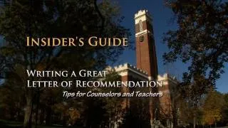 Insider's Guide to Writing a Great Letter of Recommendation