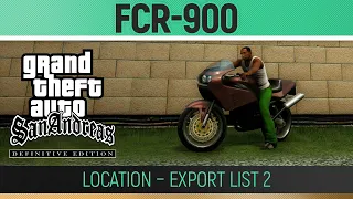 GTA San Andreas: Definitive Edition - FCR-900 Location - Export List #2 🏆