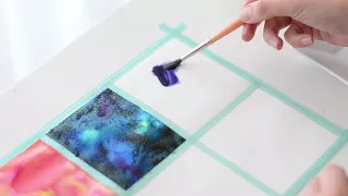 como pintar texturas con acuarelas