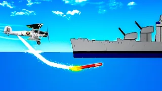 NEW Torpedo Bomber Plane DECIMATES Battleship in Ships At War!
