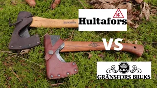 Gränsfors Bruks Wildmarksbeil vs Hultafors Hultan - Bushcraft Hatchets in a Test!
