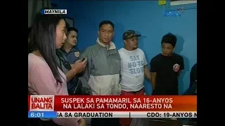 UB: Suspek sa pamamaril sa 16-anyos na lalaki sa Tondo, naaresto na