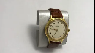 Наручные мужские часы Луч СССР позолоченные