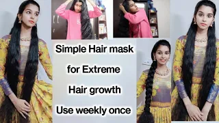🤩Simple hair mask for Extreme Hair growth😍 || Dry and frizzy Hair ||