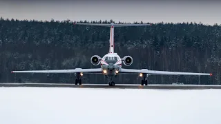 Russian Air Force Tu-134Sh test flight Minsk Airport RF-66033 | Облёт Ту-134Ш ВКС РФ Аэропорт Минск