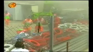 1997 F1 Italian GP-FP2 - Ukyo Katayama crash at Parabolica