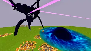 ВИЗЕР ШТОРМ ПРОТИВ ЧЕРНОЙ ДЫРЫ В МАЙНКРАФТ Wither Storm Black Hole Minecraft