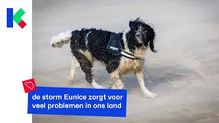 storm Eunice raast over ons land