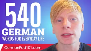 540 German Words for Everyday Life - Basic Vocabulary #27