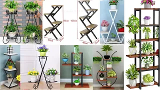 Modern metal frame plant stand ideas