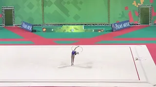 Stiliana Nikolova (Bulgaria) hoop 2022 rhythmic gymnastics championships 2022 Sofia
