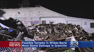 Possible Tornado Causes Damage In Wilkes-Barre