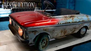 Old Soviet pedal car full Restoration