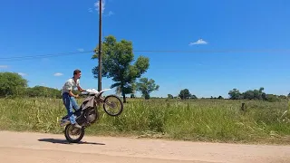 Wheelie with a honda xr150