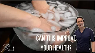 Cold exposure: Hands in an ice bucket