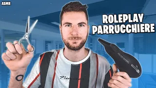 ITALIAN ASMR HAIRCUT with HAIRDRYER 💇 (+ English subtitles)