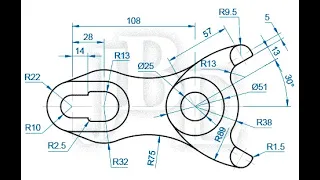 AutoCAD Ejercicio 12 - 2D