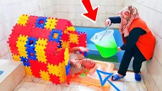 İn The Pool SLİME PRANK! Toy Home İn KOCAMAN Kova Dolusu SLİME'I Havuzun İçinde Kerem Kafasına ÇAKTI