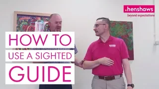 How to use a sighted guide if you're visually impaired