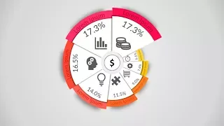 How to make creative pie chart in Microsoft PowerPoint. PPT tricks.