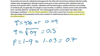 Hardy Weinberg Problem Solving Video