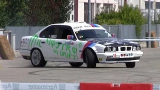 BMW 540i V8 e34 drifting - Molinella 2014