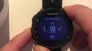 Garmin F235 Tutorial Finish time predictor