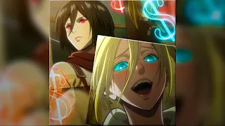 Mikasa x Annie- one dance [AMV] || edit