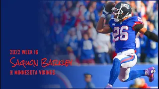 Saquon Barkley Every Run and Target @ Minnesota Vikings | 2022 Week 16 | Fantasy Football Film