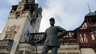 Fairytale Peles Castle, in the Carpathian Mountains of Romania