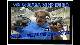 Rebuilding Porsche 356 zenith 32 ndix carburetors // Okrasa motor build. #volkswagen