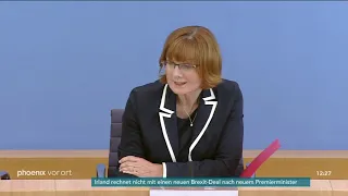 Pressekonferenz mit Martina Fietz zur Rücktrittsankündigung von Theresa May am 24.05.19