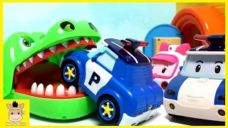 Transforming Police Car Poli Fire Truck Roy Robocar Rescue Station & Transforming | MariAndKids Toys