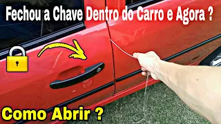 Como abrir porta do carro sem chave 🔑😱