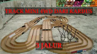 TRACK MINI 4WD 3 JALUR DARI KARDUS BEKAS