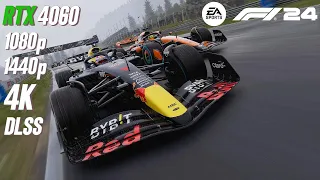 F1 24 RTX 4060 FPS TEST | F1 24 RTX 4060 & i5 12400F Benchmark 1080p/1440p/4K