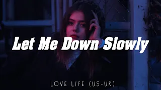 Let Me Down Slowly ♪ Top 15 Sad Songs Playlist 2024 ♪ Soft Acoustic Cover Of Popular Love Songs