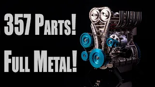 I build a Full Metal Car Engine with 4 Cylinders!! - Assembly Kit