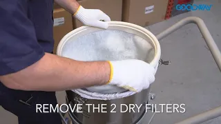 Support Video: How to change the dry filter to the Goodway VAC EX 120 25SS