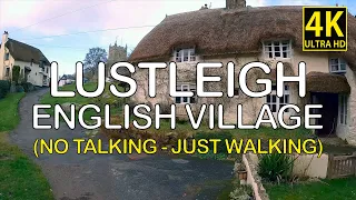 Walking tour Old English village Lustleigh Dartmoor England Babbling Brook (No Talking Just Walking)