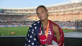 Anna Hall on her Silver Medal in the Women's Heptathlon