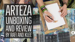 Arteza Unboxing And Review By Rafi And Klee