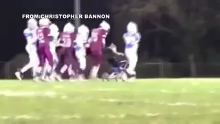 Boy with special needs scores touchdown with help from older brother