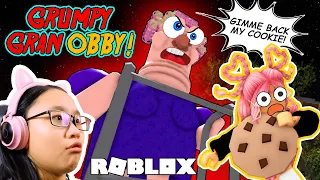 Grumpy Gran Obby in ROBLOX - We Stole Granny's COOKIE!!!