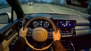 2022 Kia Sorento PHEV SX Prestige - POV Night Drive (Binaural Audio)