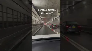Lincoln Tunnel Dashcam video Manhattan NYC to New Jersey