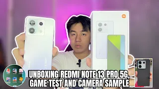 REDMI NOTE 13 PRO 5G UNBOXING AND REVIEW | GAME TEST AND CAMERA SAMPLE - 200mp main camera